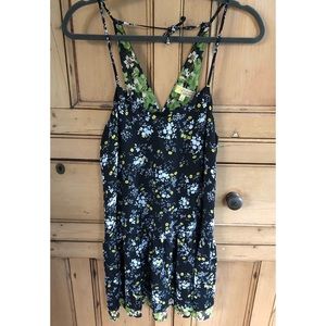 Princess Vera Wang Drop Waist Floral Dress Size S